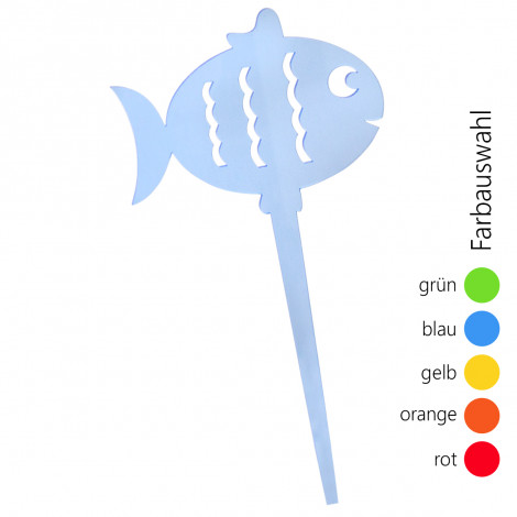 SUNPLAY Blumenstecker Fisch - Farbe wählbar
