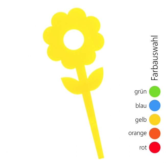 Farbe wählbar SUNPLAY Blumenstecker "Blume"
