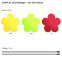 Sunplay Blumen Farbmix rot gelb grün