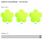 Blumen 3x 20cm Gelb