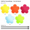 SUNPLAY Blumen 5 x Ø 20 cm | Farbmix